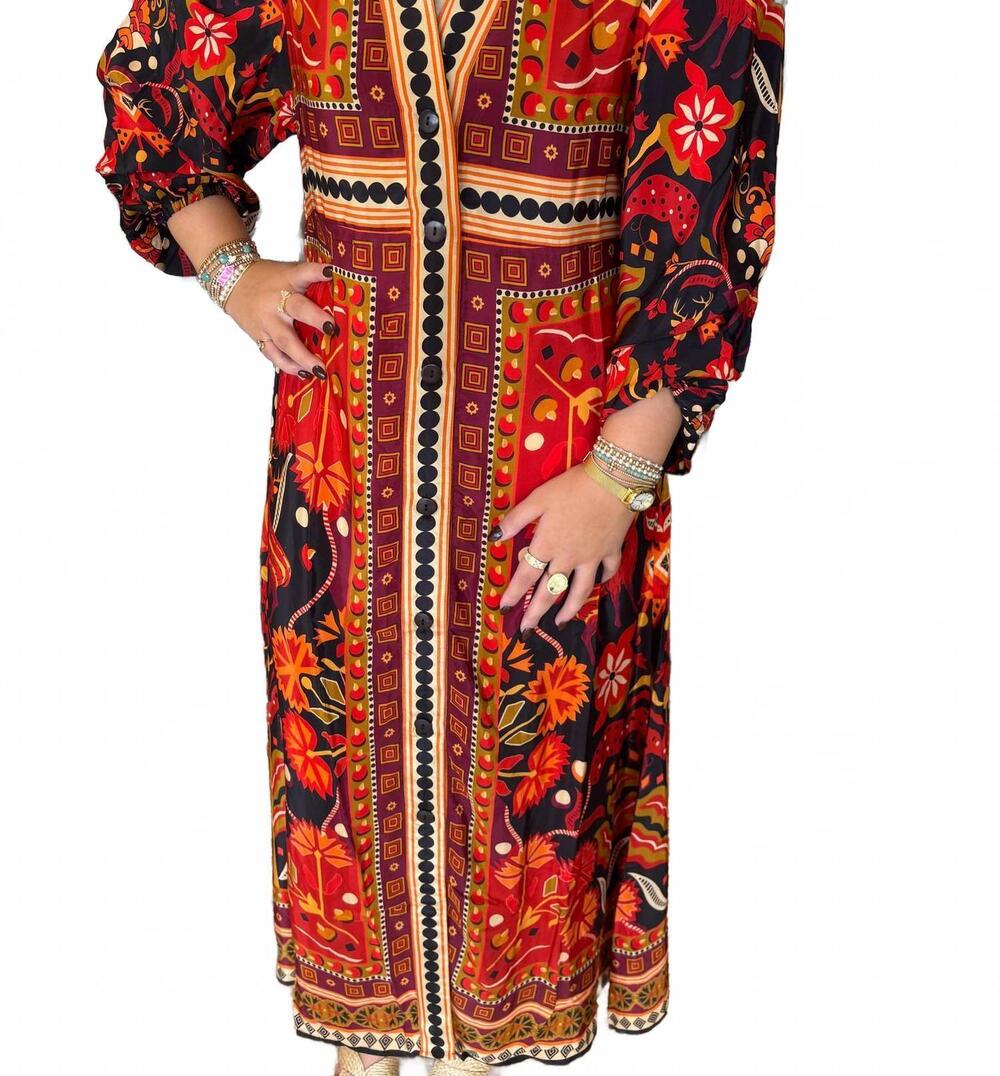 NEW TOLANI women's leigh flowy dress in sangria